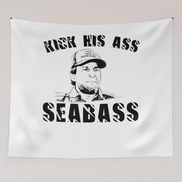 Item preview, Kick His Ass Sea Bass Vintage Retro designed and sold by BlackBeasley.