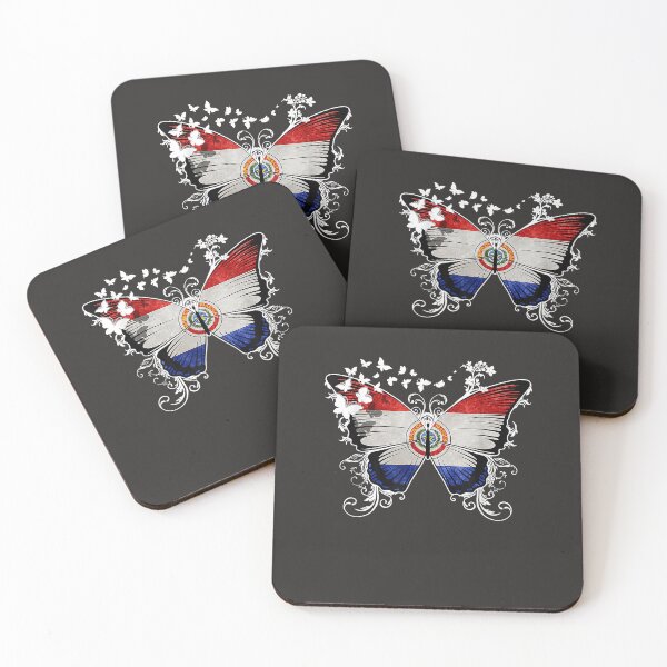 Item preview, Paraguay Flag Shirt Butterfly Graphic  designed and sold by ElnaKovacek.