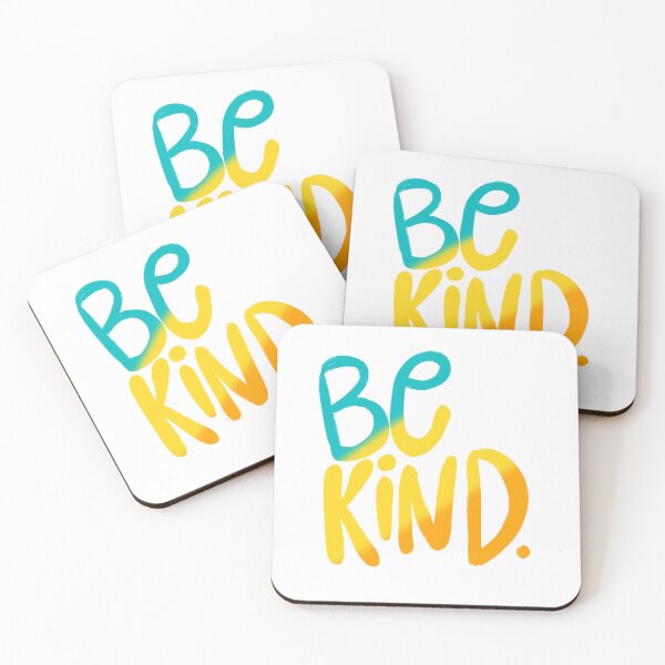 Item preview, Be Kind — teal, yellow, orange designed and sold by thephoenixsoul.