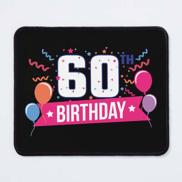 Item preview, 60th Birthday Party Balloons Banner Gift Idea designed and sold by haselshirt.