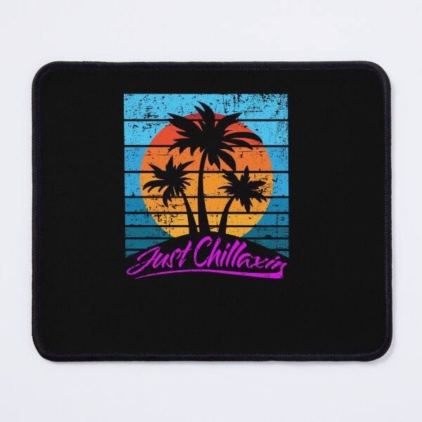 Item preview, JUST CHILLAXIN RETRO SUNSET WITH PALM TREES VINTAGE DESIGN designed and sold by sobriowslen.