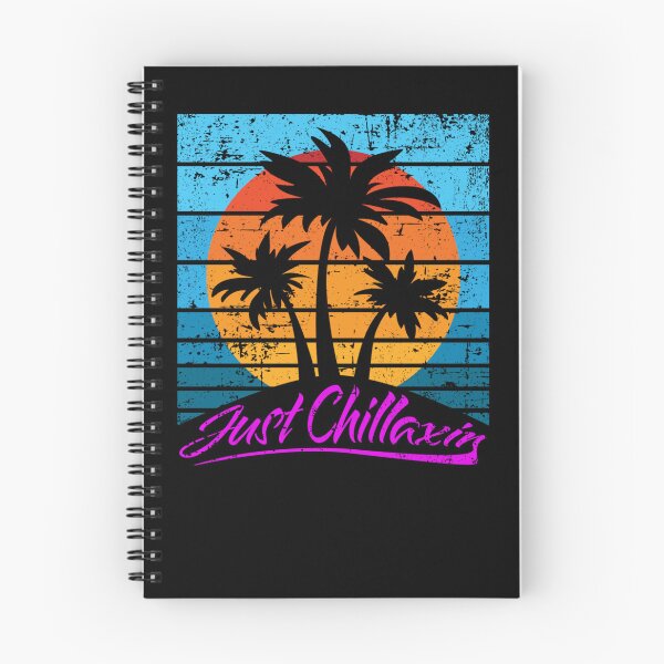 Item preview, JUST CHILLAXIN RETRO SUNSET WITH PALM TREES VINTAGE DESIGN designed and sold by sobriowslen.