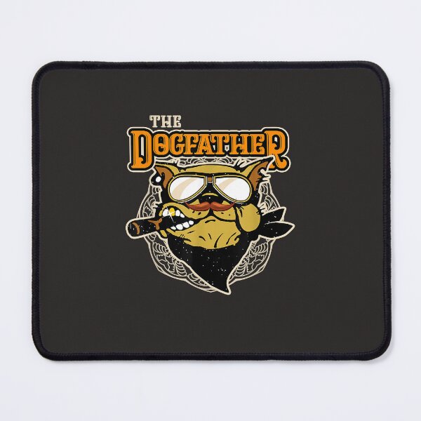 Item preview, Mens The Dogfather Dog Biker designed and sold by ElnaKovacek.
