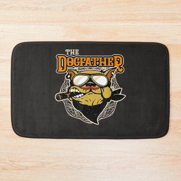 Item preview, Mens The Dogfather Dog Biker  designed and sold by ElnaKovacek.