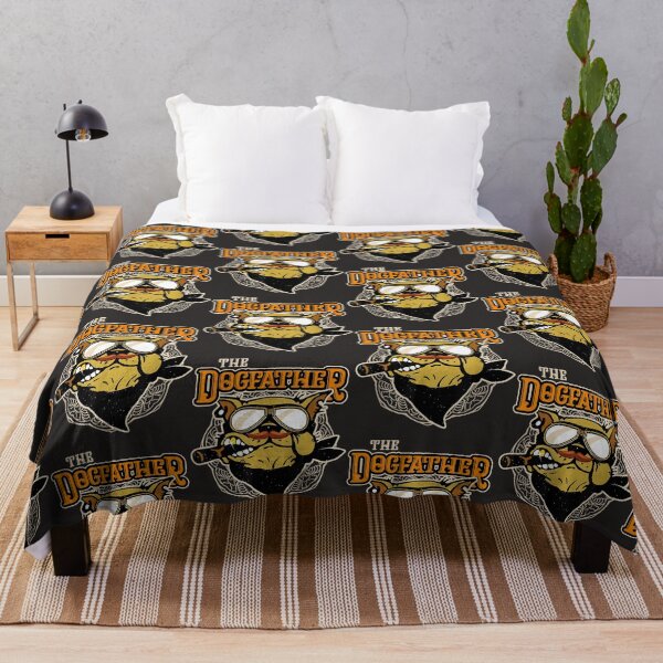 Item preview, Mens The Dogfather Dog Biker designed and sold by ElnaKovacek.