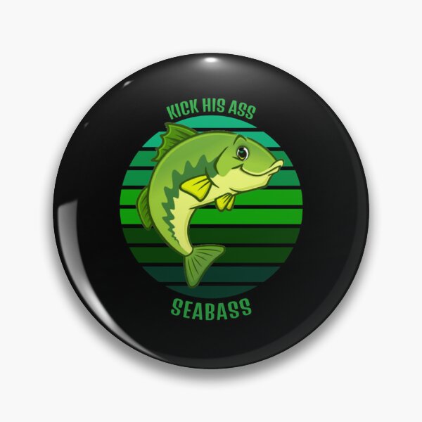 Item preview, Kick His A Seabass Vintage Retro designed and sold by BlackBeasley.