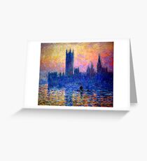 parliament of london Claude Monet Greeting Card