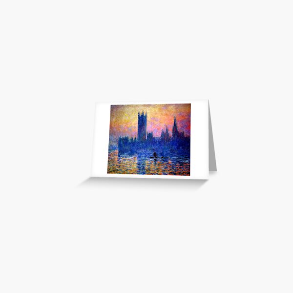 parliament of london Claude Monet Greeting Card