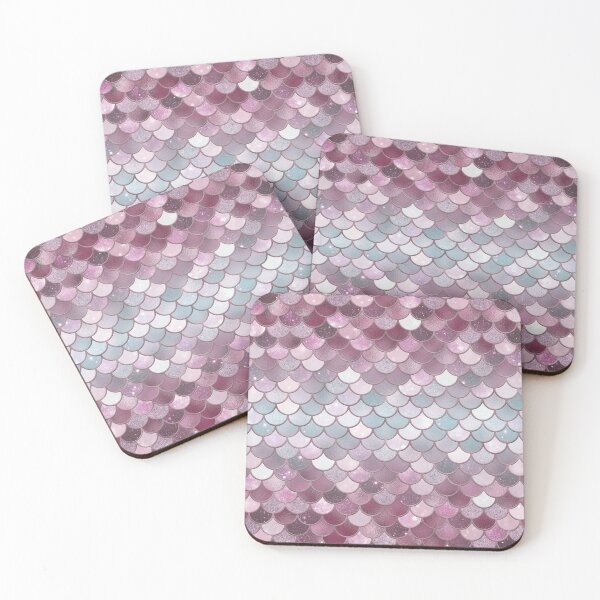 Item preview, Pink Glitter Mermaid Scale Pattern Gradient  designed and sold by PressedOak.