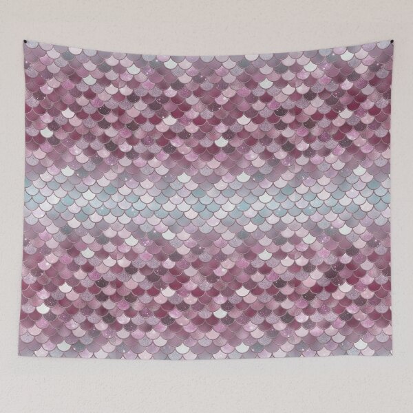 Item preview, Pink Glitter Mermaid Scale Pattern Gradient  designed and sold by PressedOak.