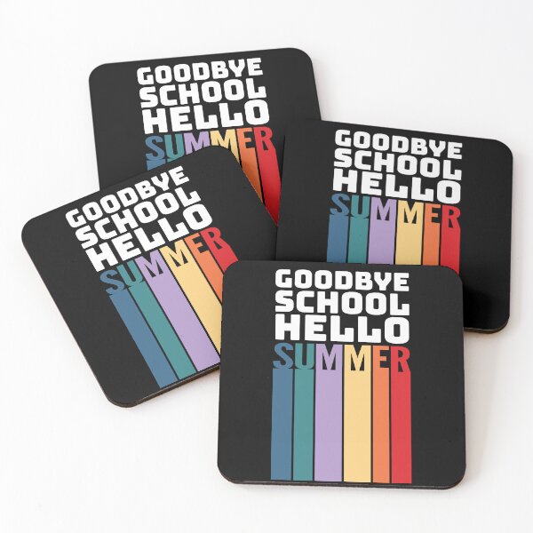 Item preview, Goodbye School Hello Summer - Colorful Design for Teachers and Students for the last day of school.  designed and sold by 5lav.