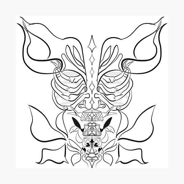 Skeleton wings Photographic Print
