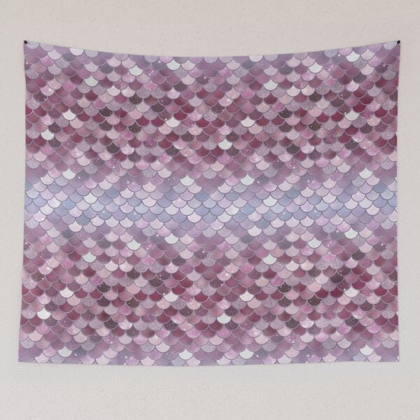 Item preview, Pink Glitter Mermaid Scale Pattern Gradient 2 designed and sold by PressedOak.