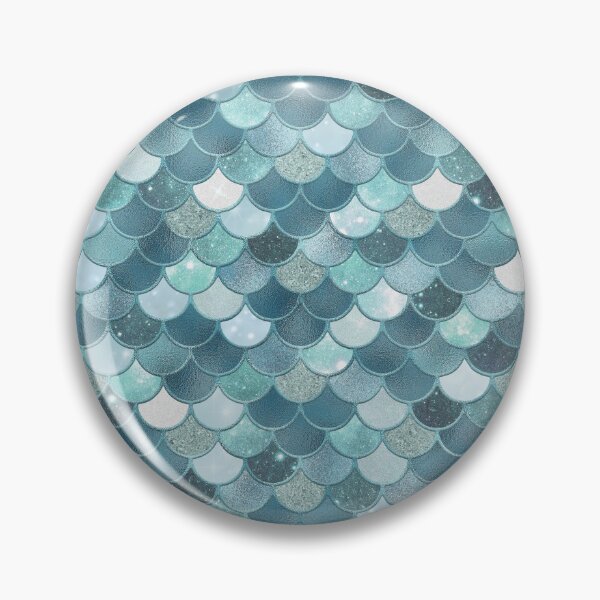 Item preview, Light Blue Glitter Mermaid Scale Pattern designed and sold by PressedOak.