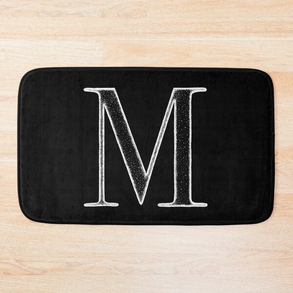Item preview, Dotart/Dotwork illustration of White Letter M designed and sold by MagnetitaBySil.