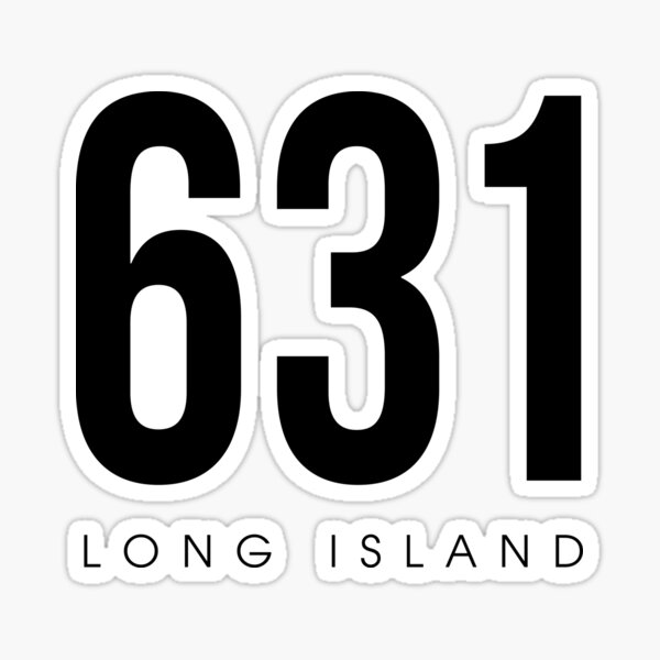 "Long Island, NY 631 Area Code" Sticker for Sale by CartoCreative Redbubble