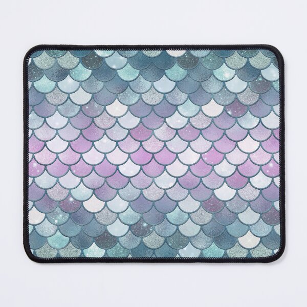 Item preview, Light Blue Glitter Mermaid Scale Pattern Gradient designed and sold by PressedOak.