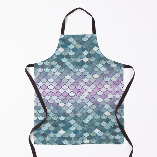Item preview, Light Blue Glitter Mermaid Scale Pattern Gradient designed and sold by PressedOak.