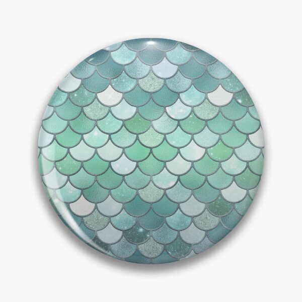 Item preview, Light Blue Glitter Mermaid Scale Pattern Gradient 2 designed and sold by PressedOak.