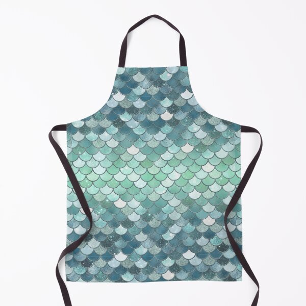 Item preview, Light Blue Glitter Mermaid Scale Pattern Gradient 2 designed and sold by PressedOak.