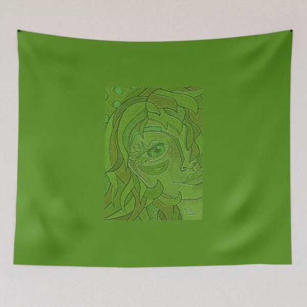 Item preview, Sunny Lady portrait, edited watercolour drawing designed and sold by MariDaniArt.