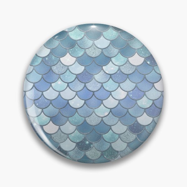 Item preview, Light Blue Glitter Mermaid Scale Pattern Gradient 3 designed and sold by PressedOak.