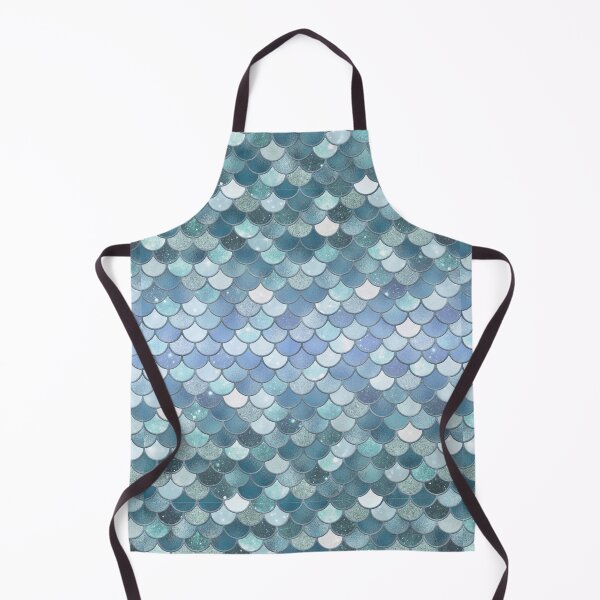 Item preview, Light Blue Glitter Mermaid Scale Pattern Gradient 3 designed and sold by PressedOak.