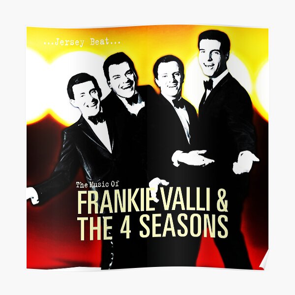 1963 quartet group FRANKIE VALLI  & THE FOUR SEASONS Glossy 8x10 Photo Poster 