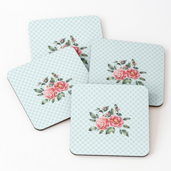 Item preview, Pretty vintage rose bouquet and gingham, cottagecore aesthetic collection 1 of 2 designed and sold by Orianah.
