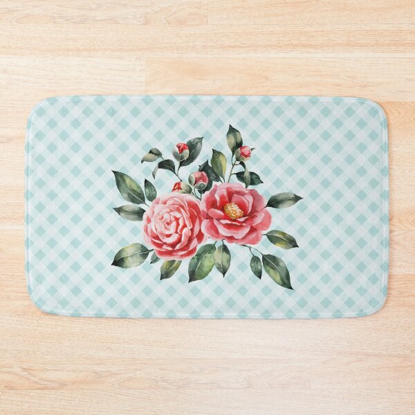 Item preview, Pretty vintage rose bouquet and gingham, cottagecore aesthetic collection 1 of 2 designed and sold by Orianah.