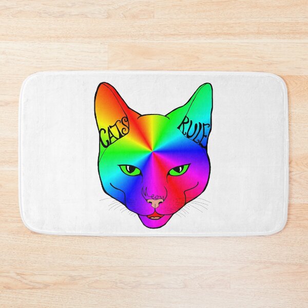 Item preview, Cats Rule Rainbow Meow designed and sold by Deborah Camp.