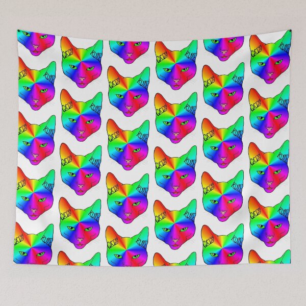 Item preview, Cats Rule Rainbow Meow designed and sold by Deborah Camp.