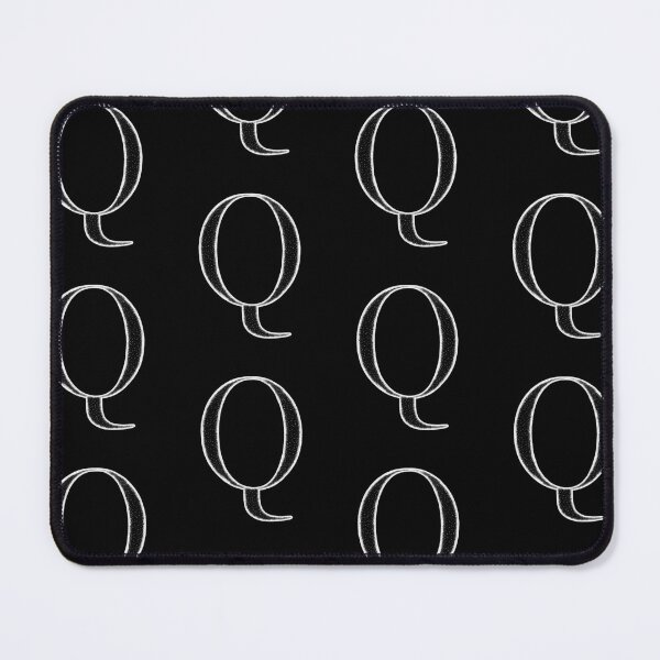Item preview, Dotart/Dotwork illustration of White Letter Q designed and sold by MagnetitaBySil.