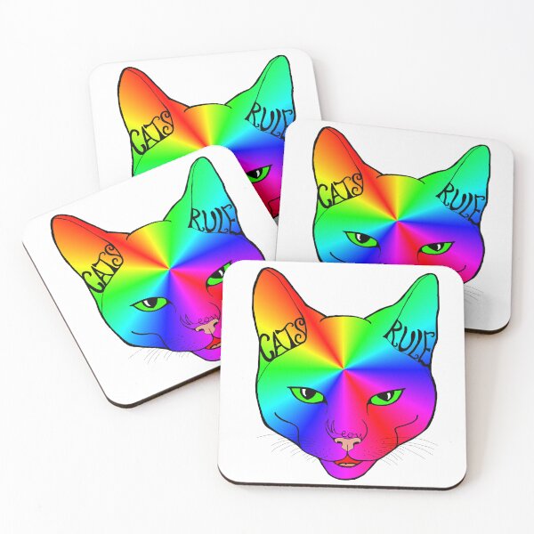 Item preview, Cats Rule Rainbow Meow designed and sold by Deborah Camp.