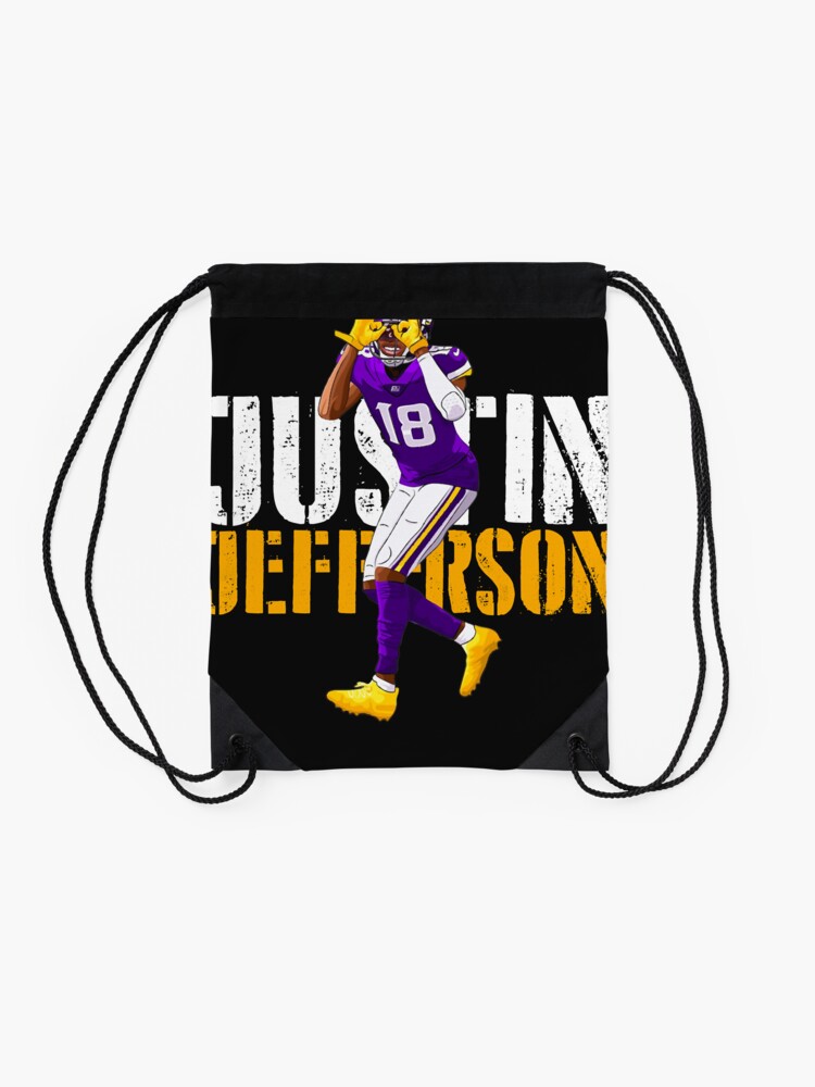 Justin Jefferson Drawstring Backpack Print #1246210