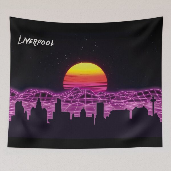 Item preview, Liverpool Skyline Neon Nights designed and sold by DFerraz.