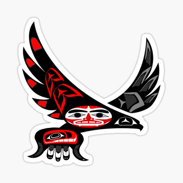 Haida First Nation 'flight of Eagles' Vinyl Sticker Decal Pacific North  West Coast Native Indigenous Art -  Finland