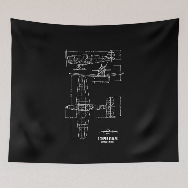 Item preview, Comper Streak Aircraft Model Blueprint designed and sold by PodiShawna.