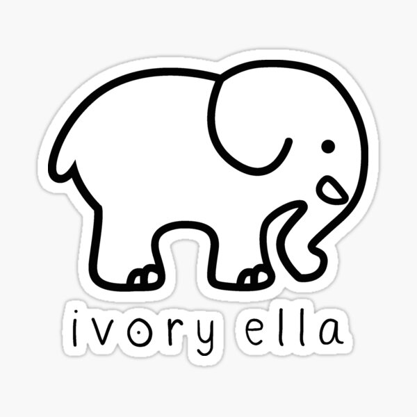 Logo Ivory Cute Sticker