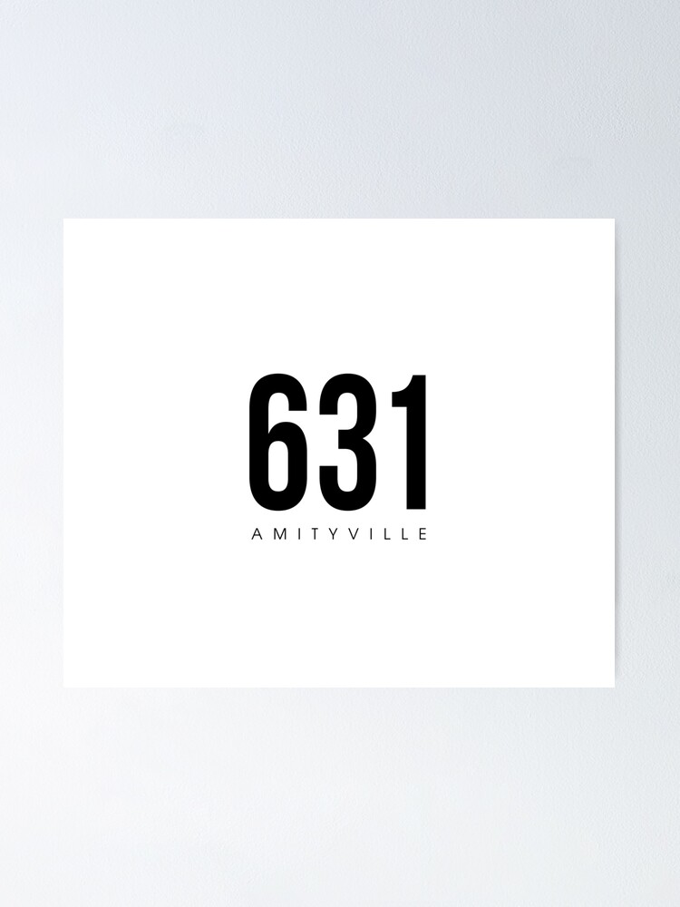 "Amityville, NY 631 Area Code" Poster by CartoCreative Redbubble