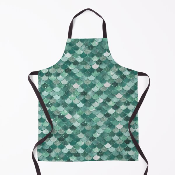 Item preview, Turquoise Glitter Mermaid Scale Pattern designed and sold by PressedOak.