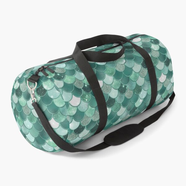 Item preview, Turquoise Glitter Mermaid Scale Pattern designed and sold by PressedOak.