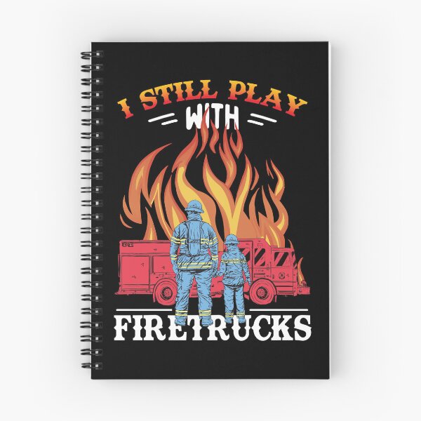 Item preview, Firetruck Past And Future Firefighter Cartoon designed and sold by MrEddie10.