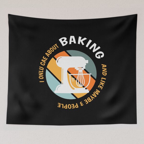 Item preview, Funny Baking Lovers - I Only Care About Baking design designed and sold by Merchking1.