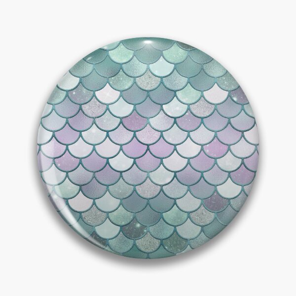 Item preview, Turquoise Glitter Mermaid Scale Pattern Gradient designed and sold by PressedOak.