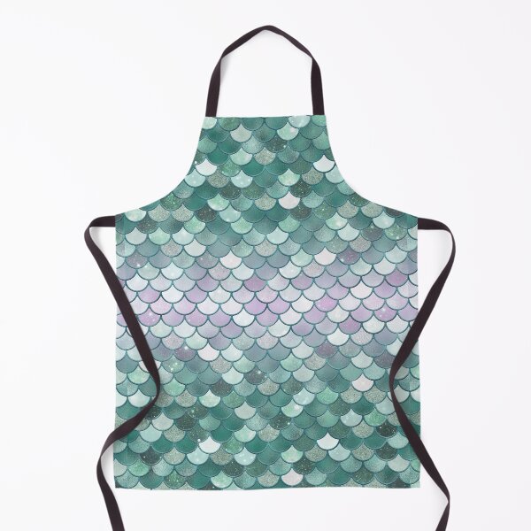 Item preview, Turquoise Glitter Mermaid Scale Pattern Gradient designed and sold by PressedOak.