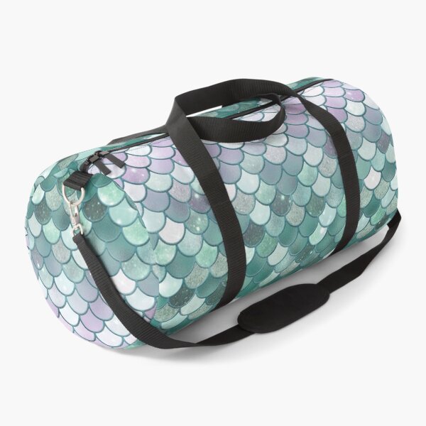 Item preview, Turquoise Glitter Mermaid Scale Pattern Gradient designed and sold by PressedOak.