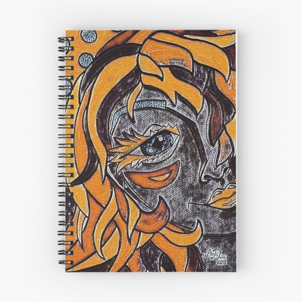 Item preview, Fire Lady portrait, edited watercolour drawing designed and sold by MariDaniArt.