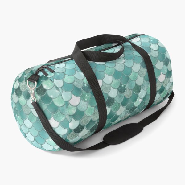 Item preview, Turquoise Glitter Mermaid Scale Pattern Gradient 2 designed and sold by PressedOak.