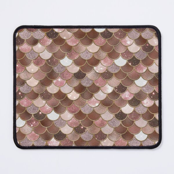 Item preview, Rose Gold Glitter Mermaid Scale Pattern designed and sold by PressedOak.